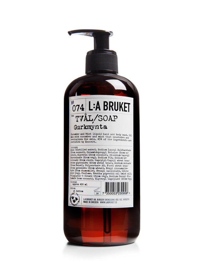 L:a Bruket - Liquid Soap Cucumber/Mint - Naturkosmetik