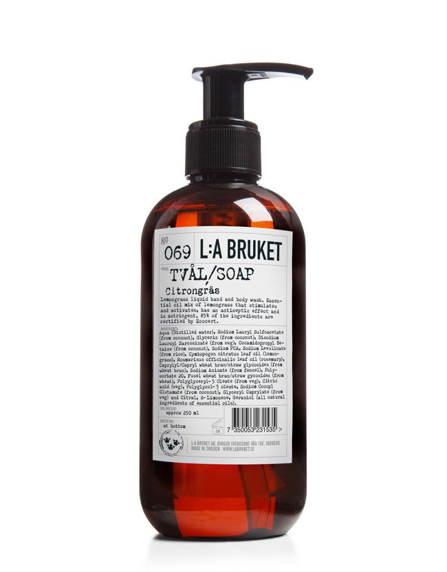 L:a Bruket - Liquid Soap Lemongrass - Naturkosmetik
